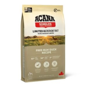 Acana Free-Run Duck begrūdis, vieno baltymo, sausas maistas šunims su antiena 11.4kg, 2x11.4kg